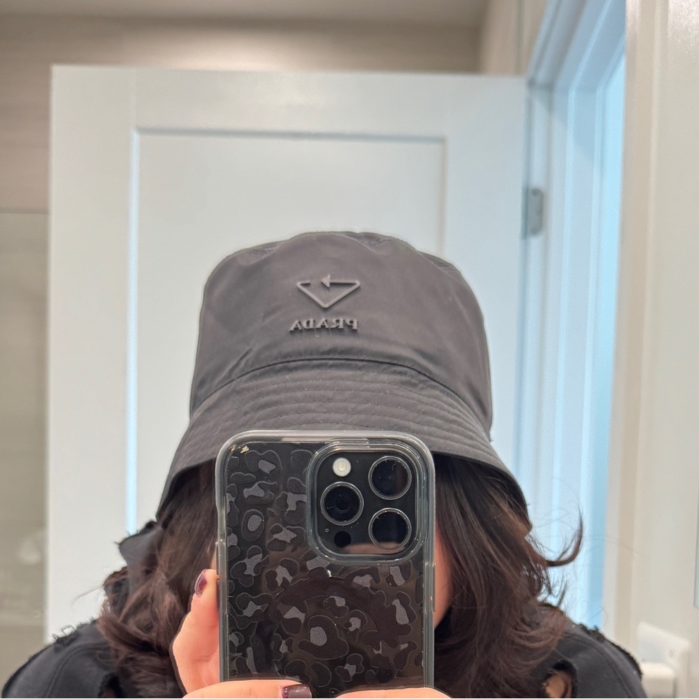 Authentic PRADA nylon bucket hat